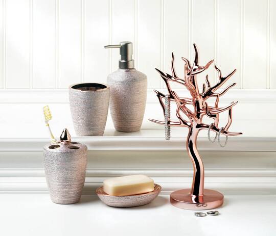 12.5" Rose Gold Jewelry Tree